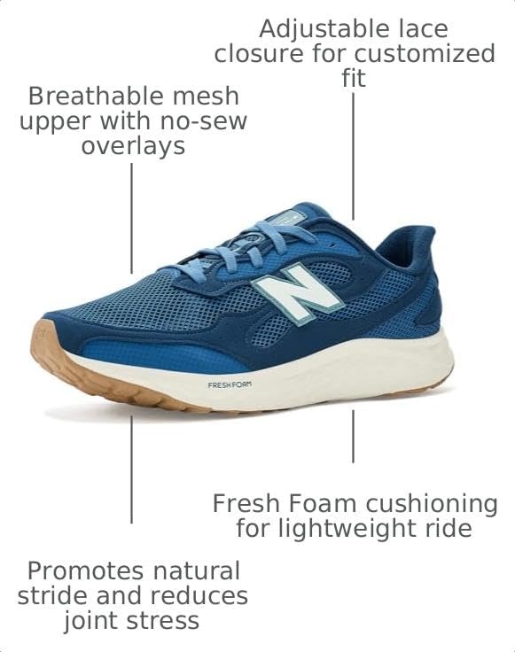 image:imageNew Balance Mens Fresh Foam Arishi V4 Running ShoeMagic BlueNb Navy