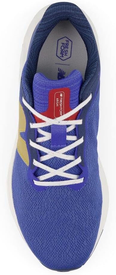 image:imageNew Balance Mens Fresh Foam Arishi V4 Running ShoeMarine BlueHot Marigold