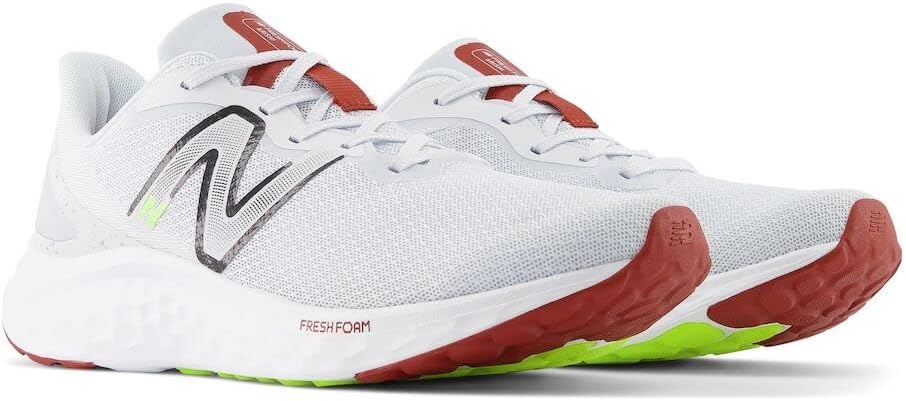 image:imageNew Balance Mens Fresh Foam Arishi V4 Running ShoeQuartz GreyBrick Red