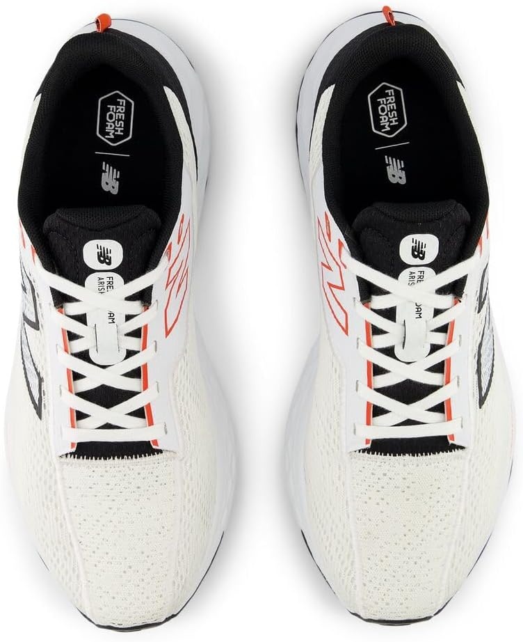 image:imageNew Balance Mens Fresh Foam Arishi V4 Running ShoeWhiteBlackNeo Flame