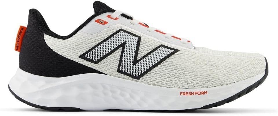 image:imageNew Balance Mens Fresh Foam Arishi V4 Running ShoeWhiteBlackNeo Flame