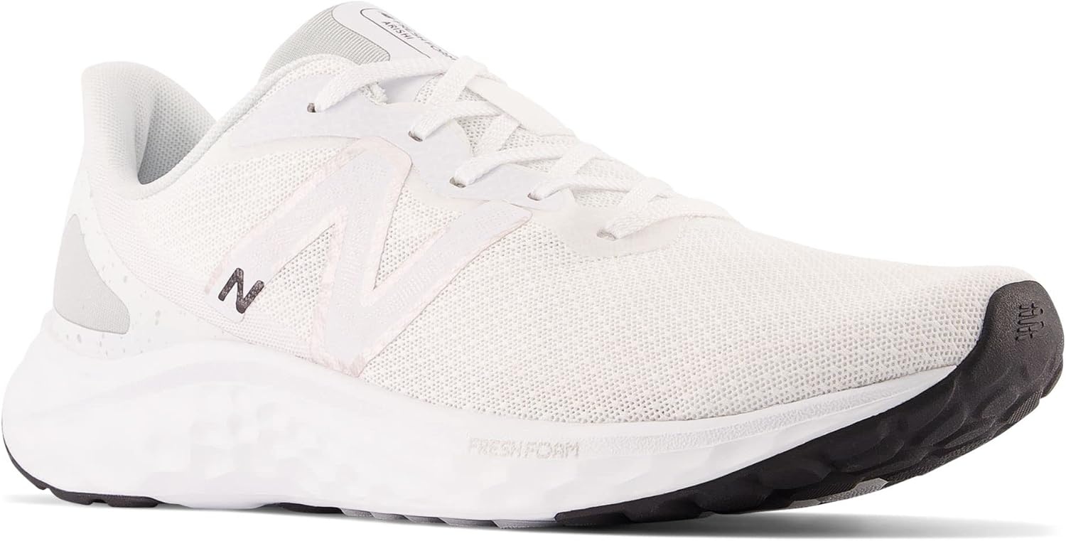 image:imageNew Balance Mens Fresh Foam Arishi V4 Running ShoeWhiteLight AluminumSilver Metallic