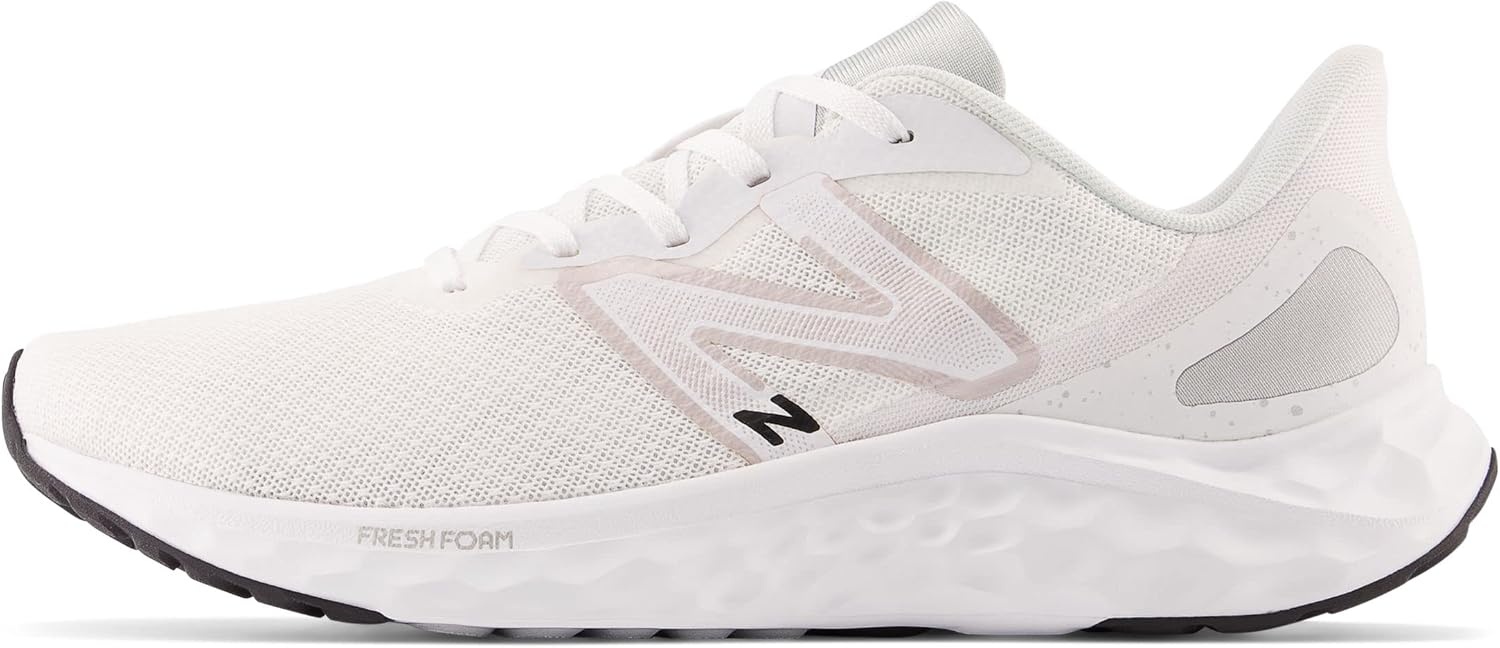 image:imageNew Balance Mens Fresh Foam Arishi V4 Running ShoeWhiteLight AluminumSilver Metallic