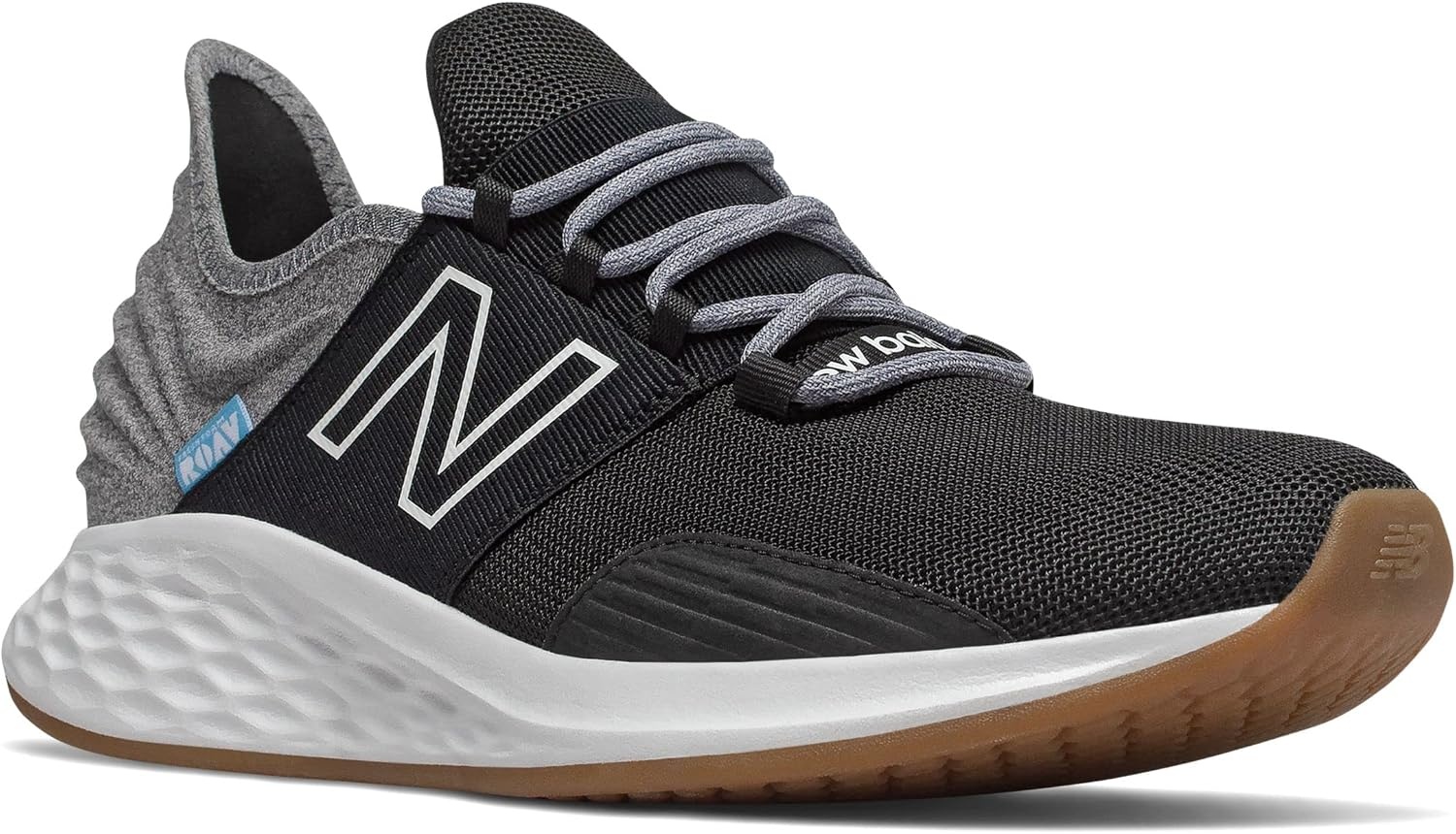 image:imageNew Balance Mens Fresh Foam Roav Running Shoe Road Running ShoesBlackLight Aluminum