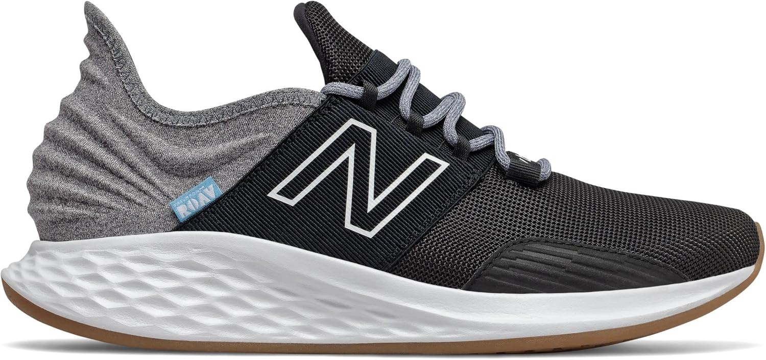 image:imageNew Balance Mens Fresh Foam Roav Running Shoe Road Running ShoesBlackLight Aluminum