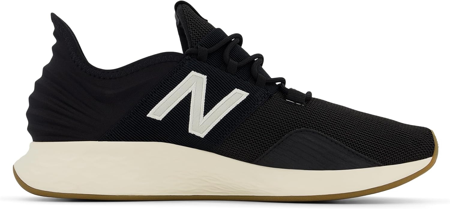 image:imageNew Balance Mens Fresh Foam Roav Running Shoe Road Running ShoesBlackNb WhitePermafrost