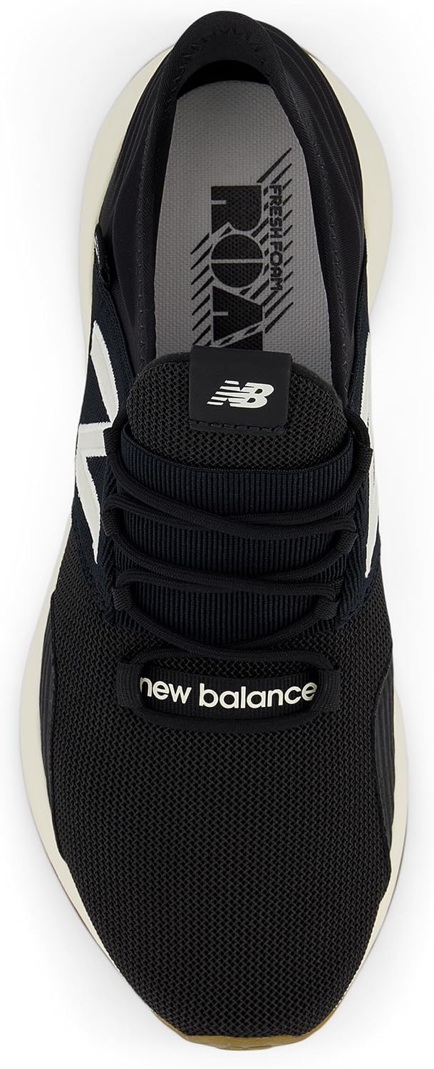 image:imageNew Balance Mens Fresh Foam Roav Running Shoe Road Running ShoesBlackNb WhitePermafrost