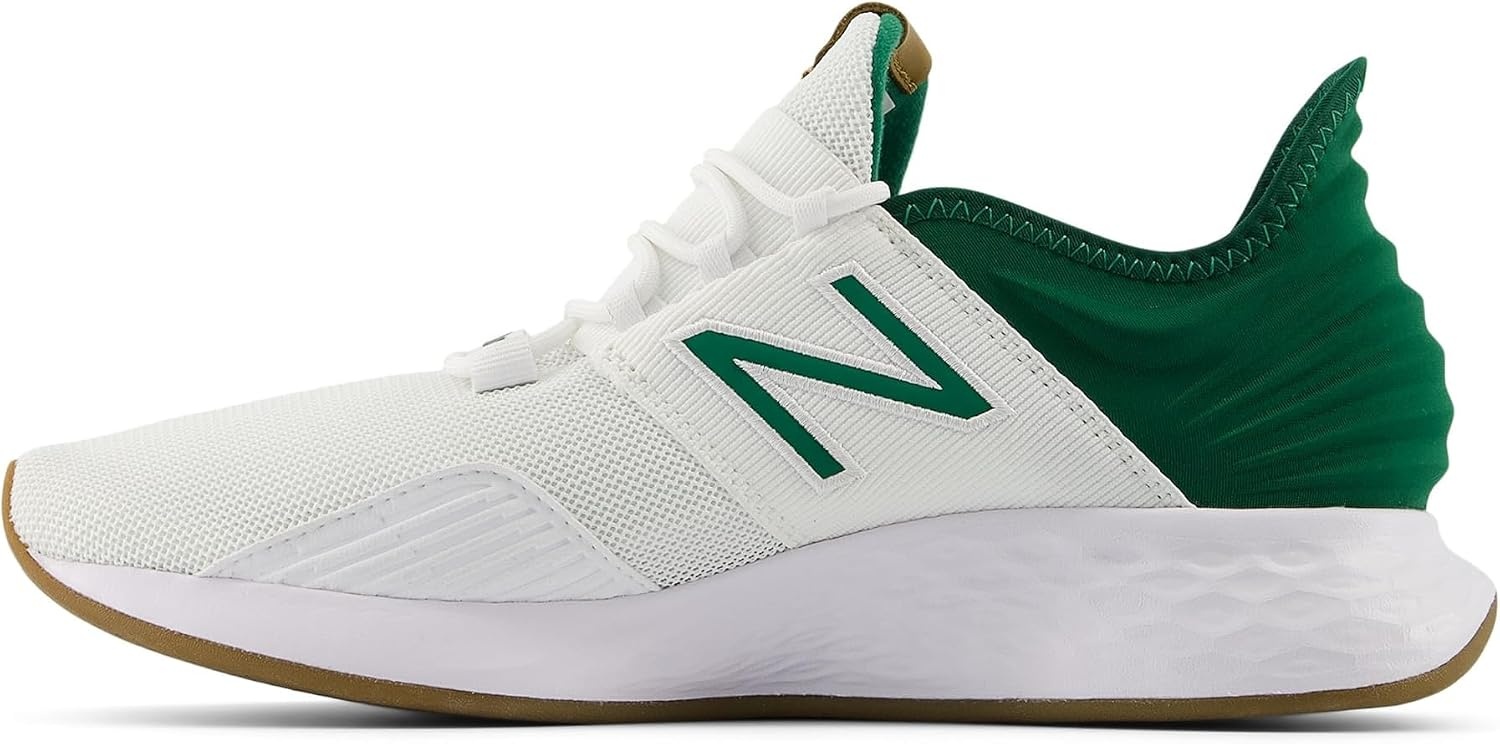image:imageNew Balance Mens Fresh Foam Roav Running Shoe Road Running ShoesWhiteClassic PineIncense