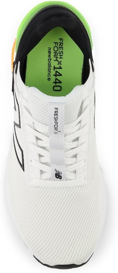 image:imageNew Balance Mens Fresh Foam X 1440 V1 Road Running ShoesWhiteGraniteBleached Lime Glo