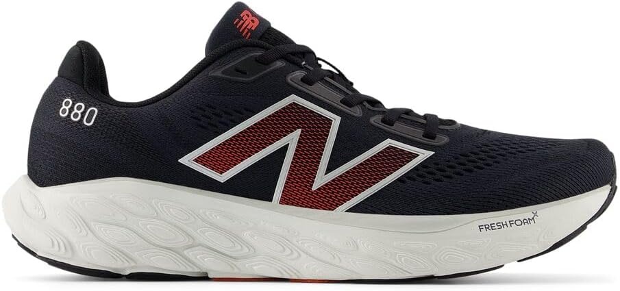 image:imageNew Balance Mens Fresh Foam X 880 V14 Running ShoeBlackSilver MetallicNeo Flame