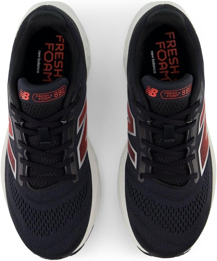 image:imageNew Balance Mens Fresh Foam X 880 V14 Running ShoeBlackSilver MetallicNeo Flame