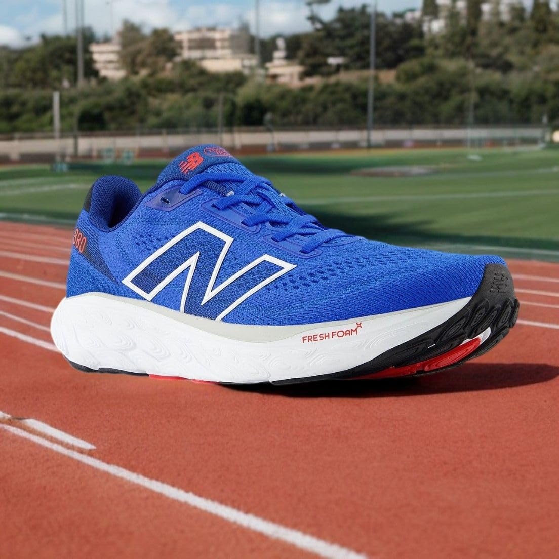 image:imageNew Balance Mens Fresh Foam X 880 V14 Running ShoeBlue OasisAtlantic BlueTrue Red