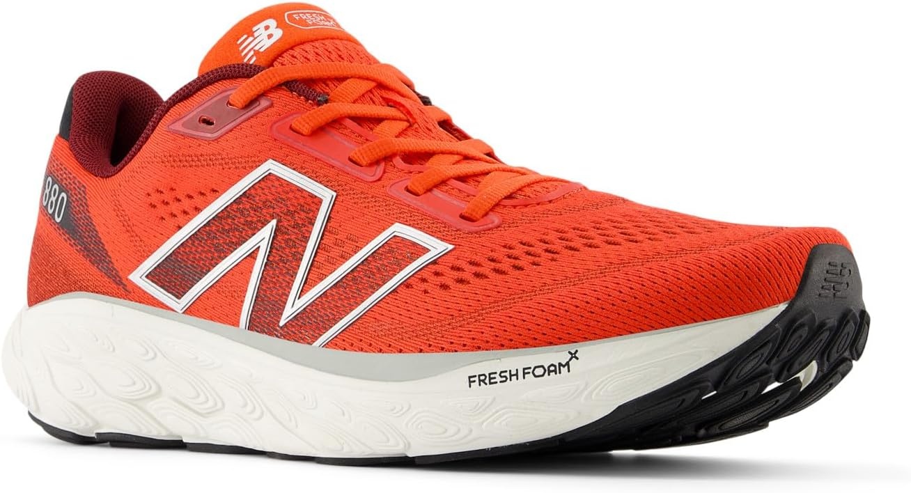 image:imageNew Balance Mens Fresh Foam X 880 V14 Running ShoeNeo FlameMercury RedSea Salt