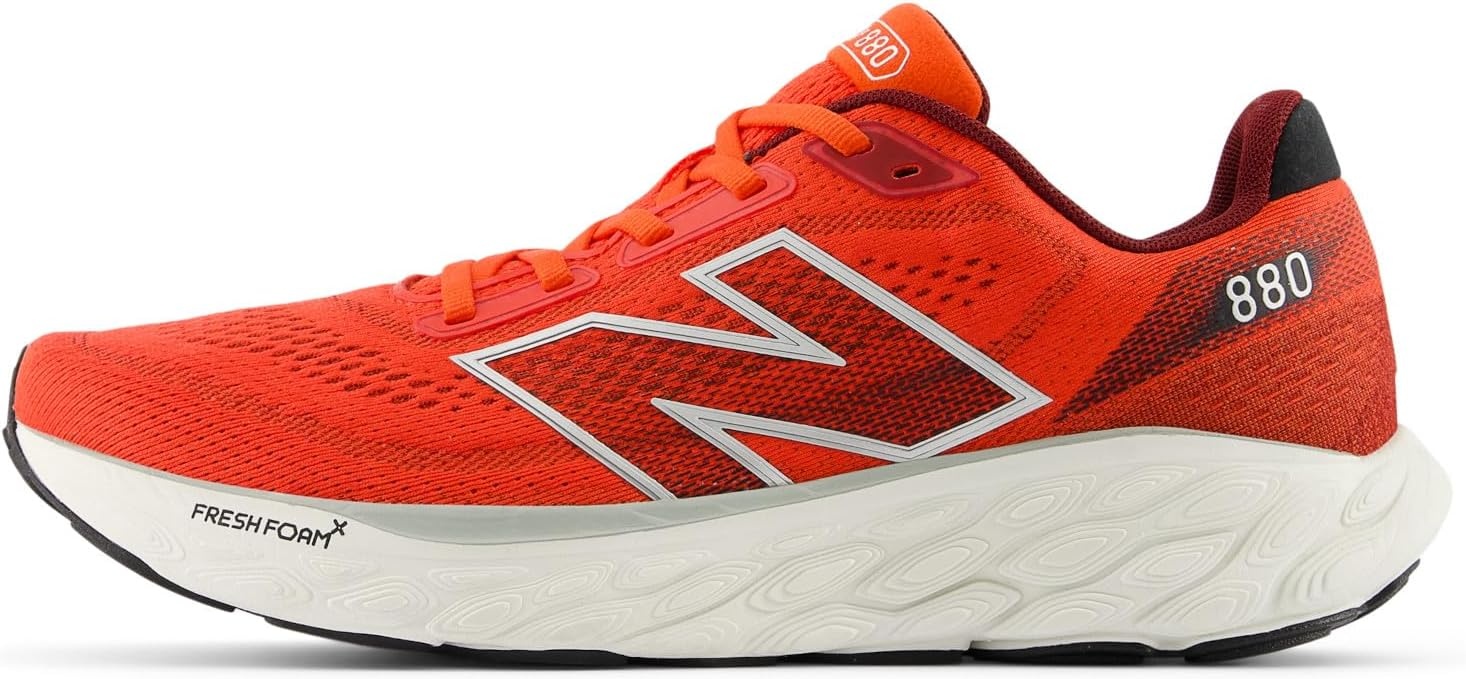 image:imageNew Balance Mens Fresh Foam X 880 V14 Running ShoeNeo FlameMercury RedSea Salt