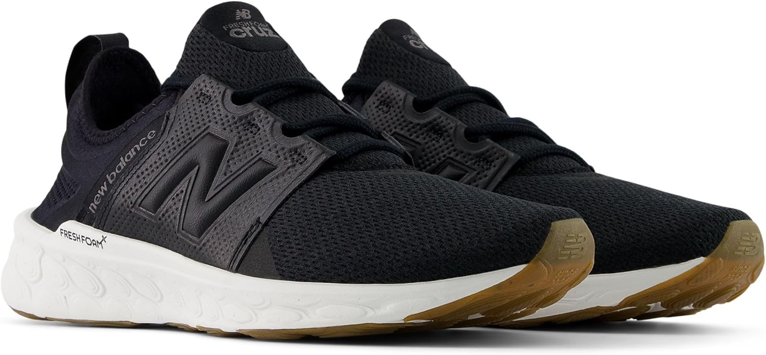 image:imageNew Balance Mens Fresh Foam X Cruz Artisan V3 ShoesBlackBlacktopGum 020