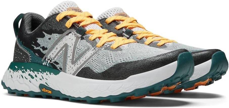image:imageNew Balance Mens Fresh Foam X Hierro V7 Shoes Trail Running ShoesConcreteVintage TealHot Marigold