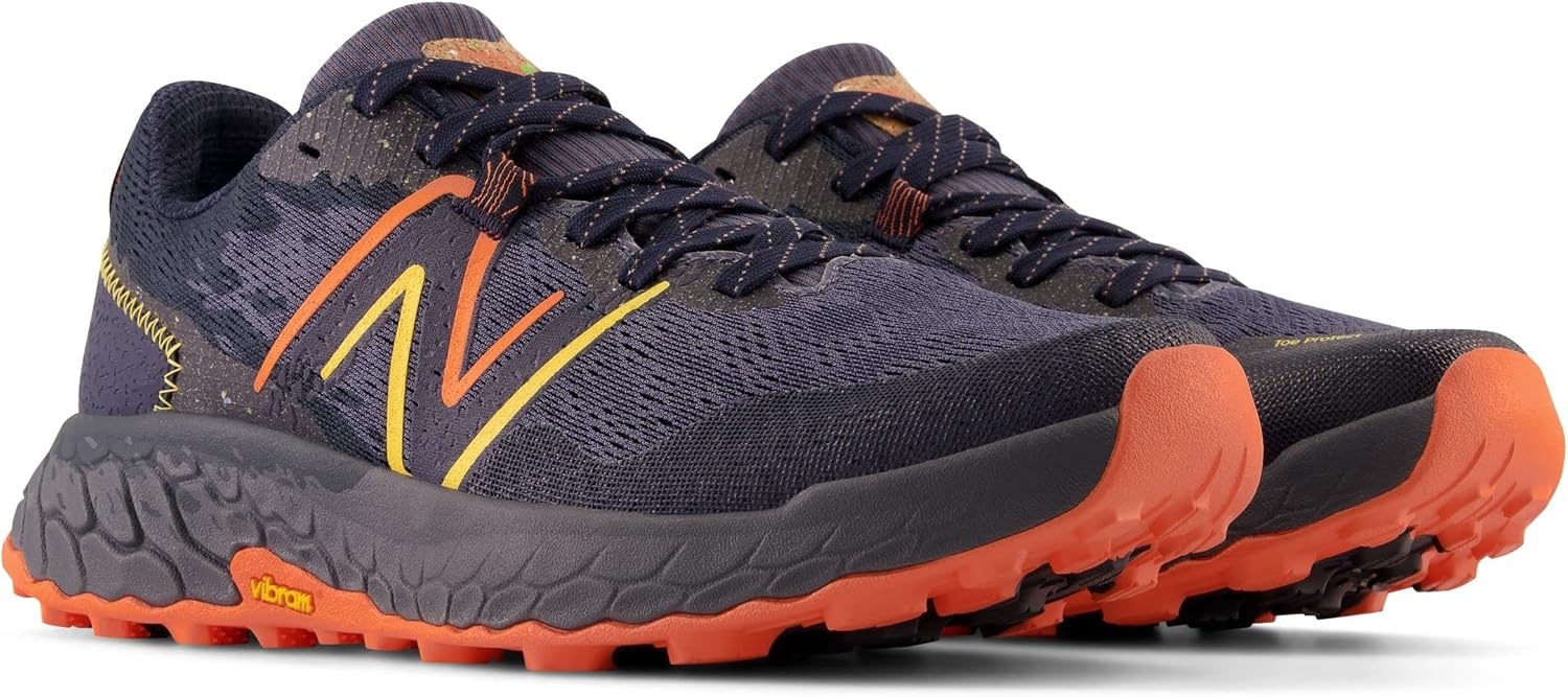 image:imageNew Balance Mens Fresh Foam X Hierro V7 Shoes Trail Running ShoesThunderVibrant OrangeVibrant Apricot