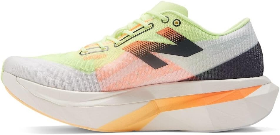 image:imageNew Balance Mens FuelCell Supercomp Elite V4 Running Shoes Road Running ShoesWhiteBleached Lime GloHot Mango