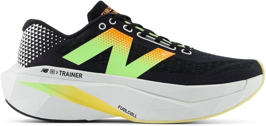 image:imageNew Balance Mens FuelCell Supercomp Trainer V3BlackPhantomBleached Lime Glo