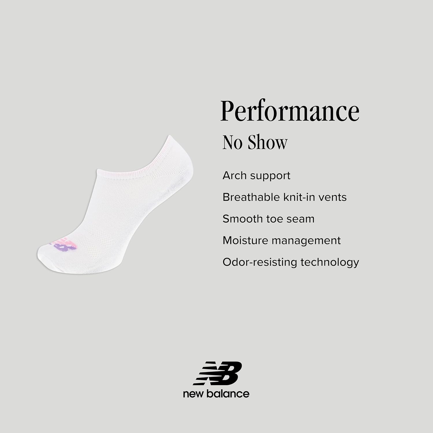 image:imageNew Balance Mens and Womens Performance Cushioned Liner Socks 6 amp 12 Pairs Moisture WickingBlack 12 Pairs