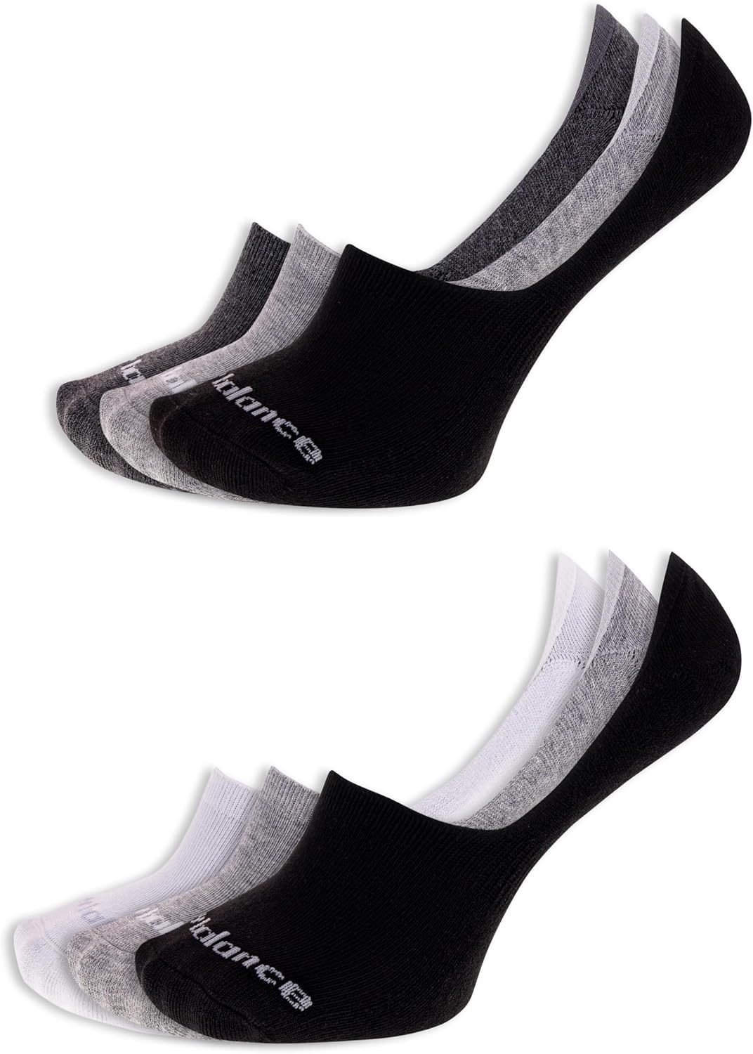 image:imageNew Balance Mens and Womens Performance Cushioned Liner Socks 6 amp 12 Pairs Moisture WickingBlack Assorted 6 Pairs
