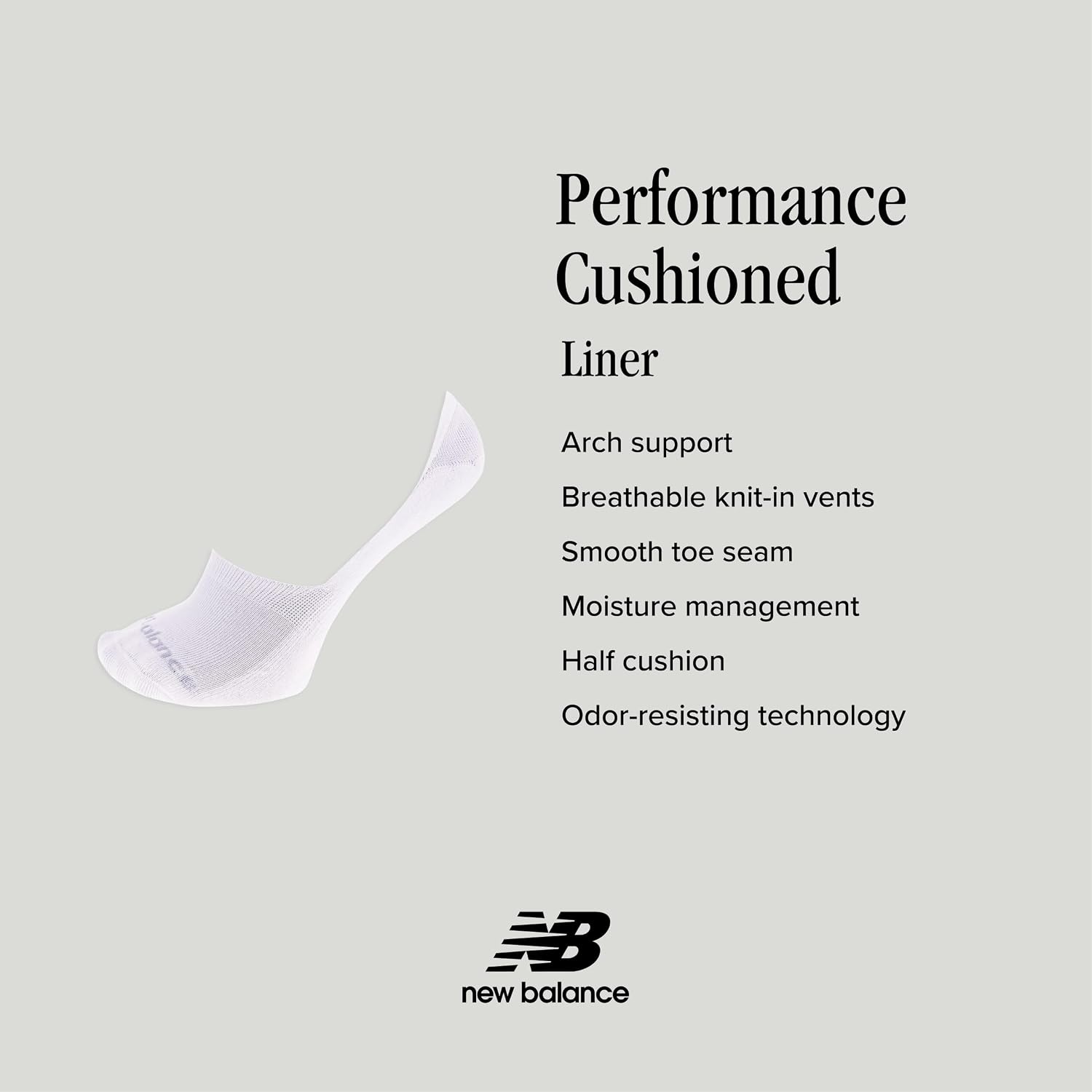image:imageNew Balance Mens and Womens Performance Cushioned Liner Socks 6 amp 12 Pairs Moisture WickingBlack Assorted 6 Pairs