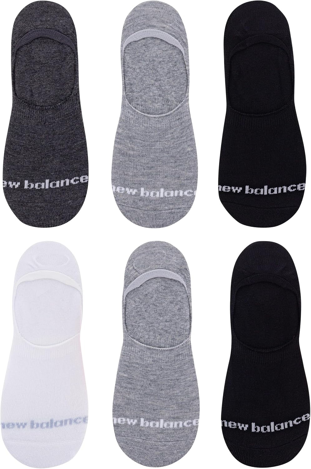 image:imageNew Balance Mens and Womens Performance Cushioned Liner Socks 6 amp 12 Pairs Moisture WickingBlack Assorted 6 Pairs