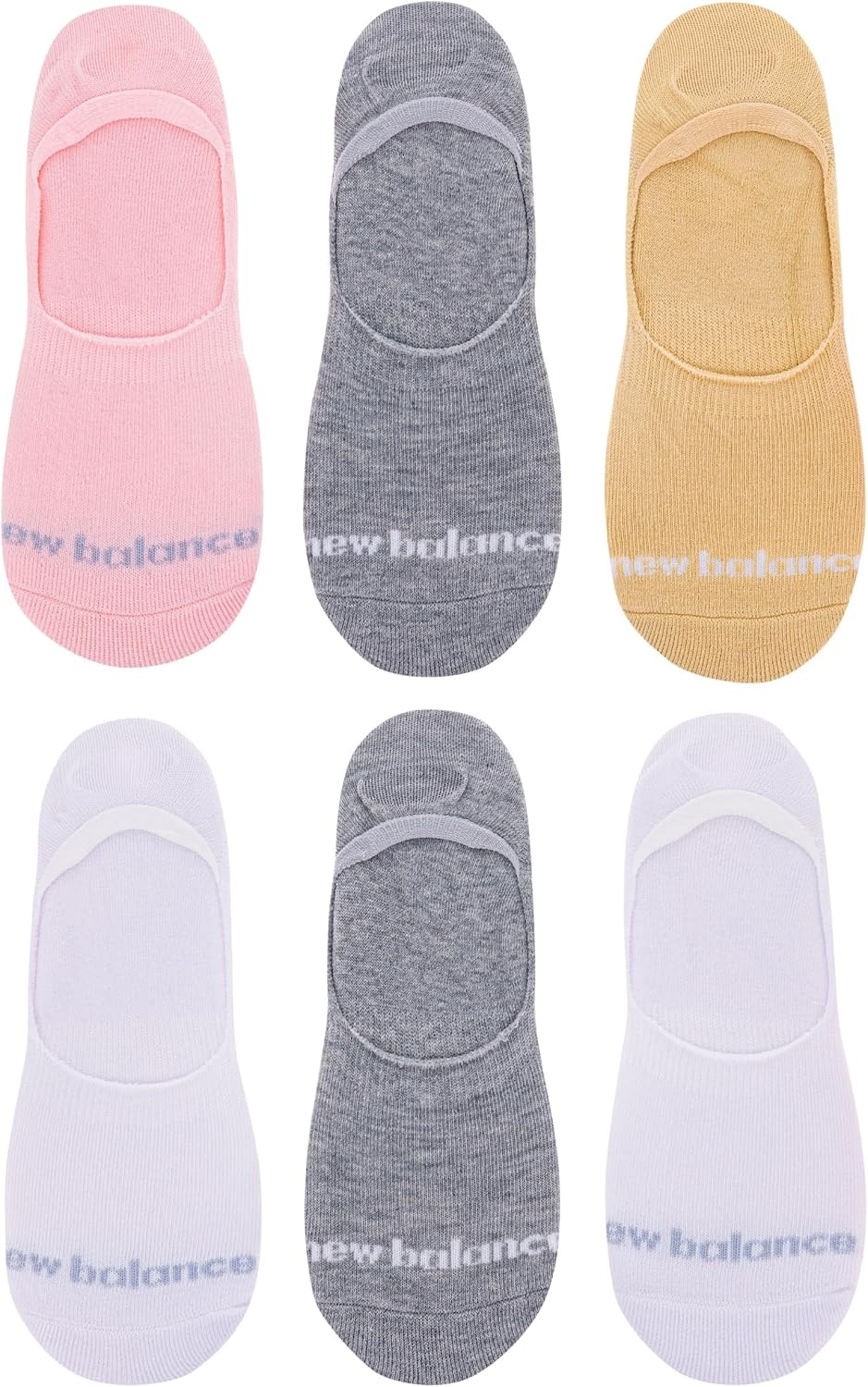 image:imageNew Balance Mens and Womens Performance Cushioned Liner Socks 6 amp 12 Pairs Moisture WickingGrey Assorted 6 Pairs