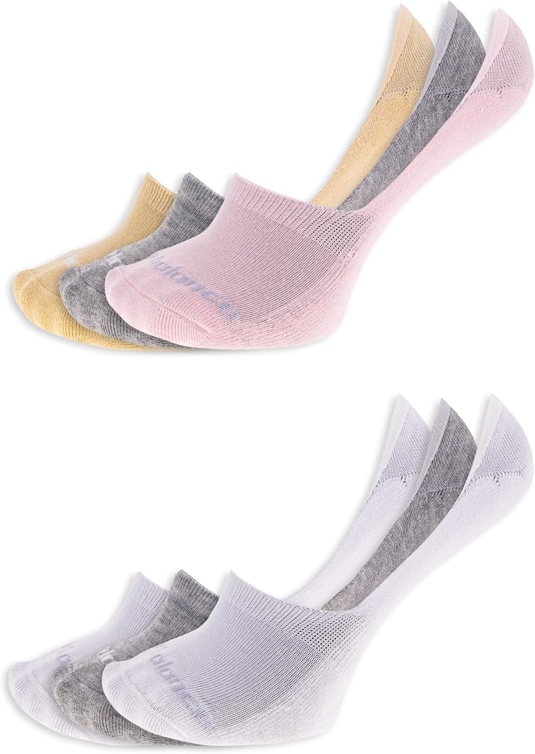 image:imageNew Balance Mens and Womens Performance Cushioned Liner Socks 6 amp 12 Pairs Moisture WickingGrey Assorted 6 Pairs