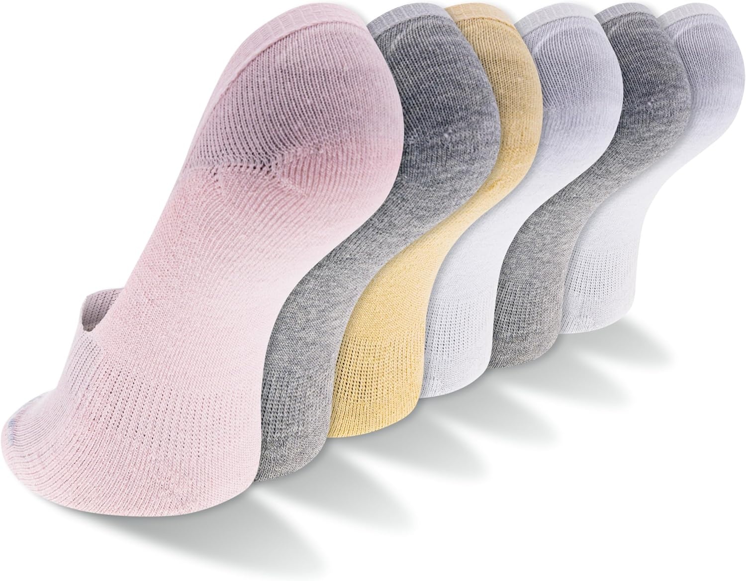 image:imageNew Balance Mens and Womens Performance Cushioned Liner Socks 6 amp 12 Pairs Moisture WickingGrey Assorted 6 Pairs