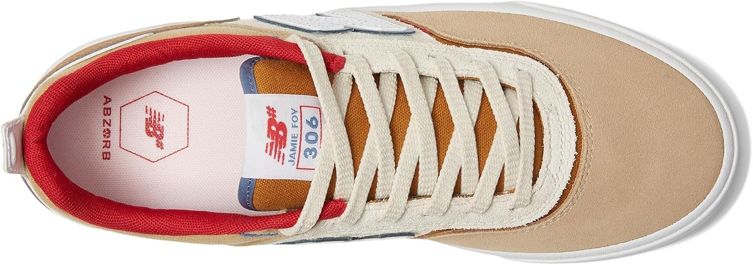 image:imageNew Balance Unisex Adult Numeric 306 V1 Skateboarding ShoesTanRed