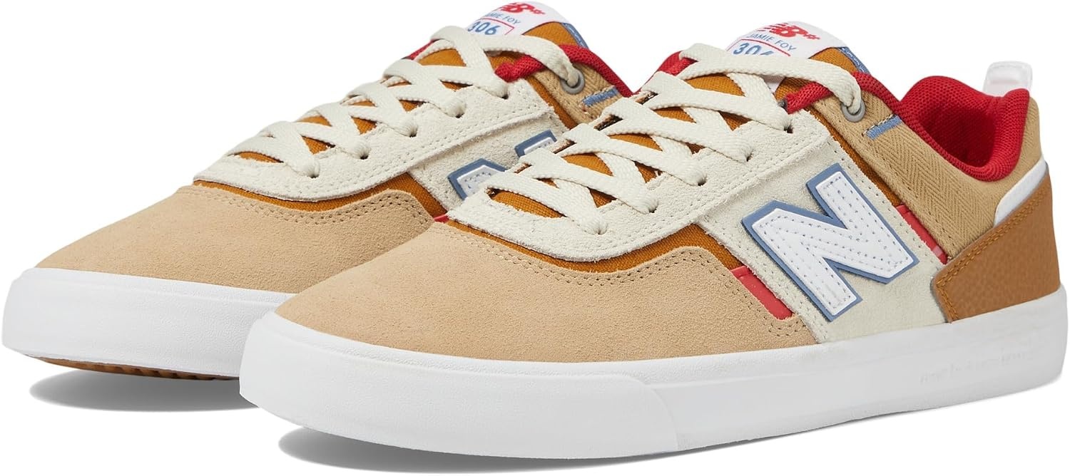 image:imageNew Balance Unisex Adult Numeric 306 V1 Skateboarding ShoesTanRed