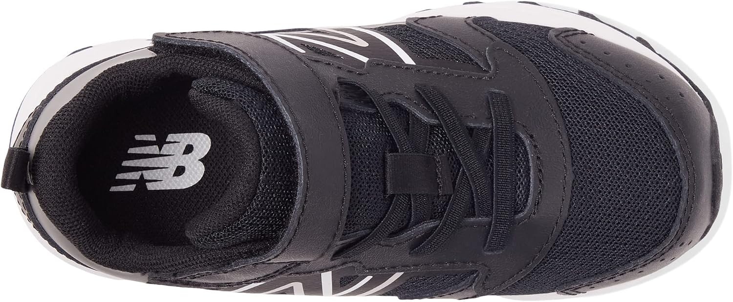 image:imageNew Balance UnisexChild Kids Fresh Foam 650 V1 Bungee Lace with Top Strap Running ShoesBlackMetallic SilverWhite