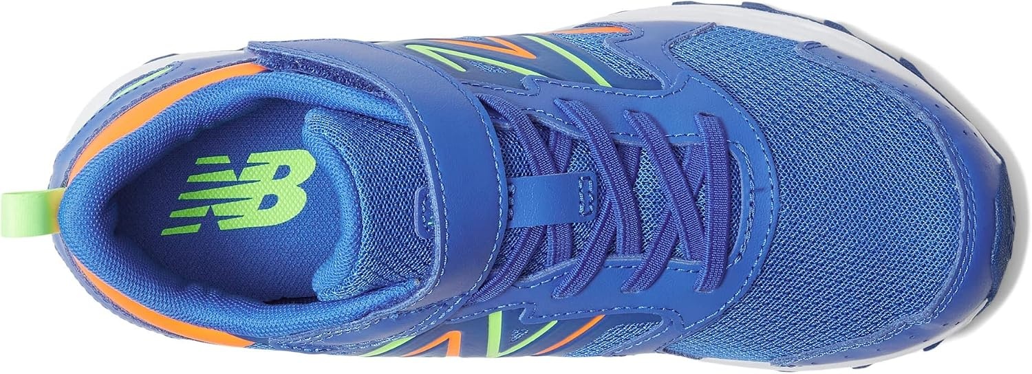 image:imageNew Balance UnisexChild Kids Fresh Foam 650 V1 Bungee Lace with Top Strap Running ShoesCobaltPixel GreenBlaze Orange