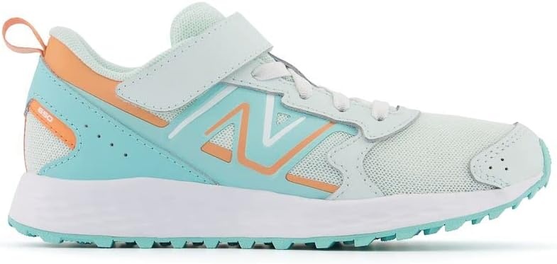 image:imageNew Balance UnisexChild Kids Fresh Foam 650 V1 Bungee Lace with Top Strap Running ShoesLight SurfPeach GlazeSurf