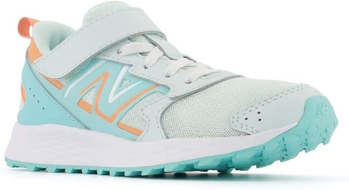 image:imageNew Balance UnisexChild Kids Fresh Foam 650 V1 Bungee Lace with Top Strap Running ShoesLight SurfPeach GlazeSurf