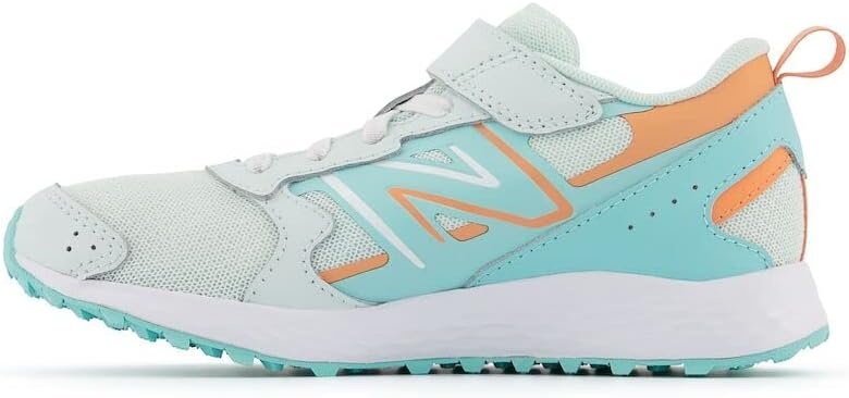 image:imageNew Balance UnisexChild Kids Fresh Foam 650 V1 Bungee Lace with Top Strap Running ShoesLight SurfPeach GlazeSurf