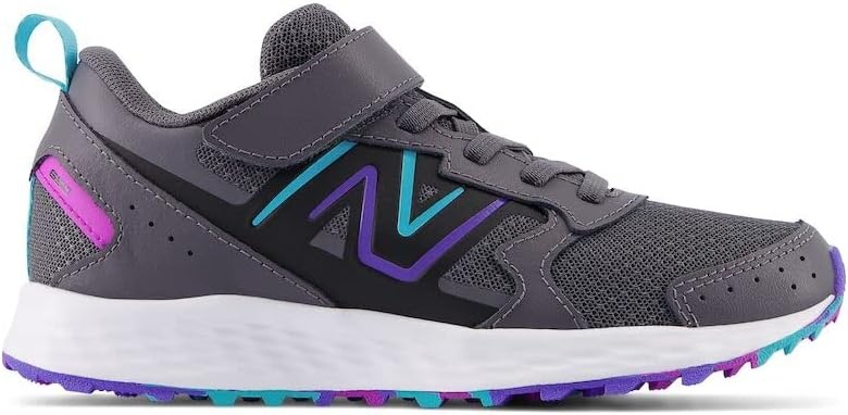 image:imageNew Balance UnisexChild Kids Fresh Foam 650 V1 Bungee Lace with Top Strap Running ShoesMagnetElectric IndigoCosmic Rose