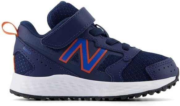 image:imageNew Balance UnisexChild Kids Fresh Foam 650 V1 Bungee Lace with Top Strap Running ShoesNb NavyBlue OasisTeam Orange
