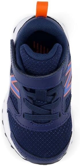 image:imageNew Balance UnisexChild Kids Fresh Foam 650 V1 Bungee Lace with Top Strap Running ShoesNb NavyBlue OasisTeam Orange
