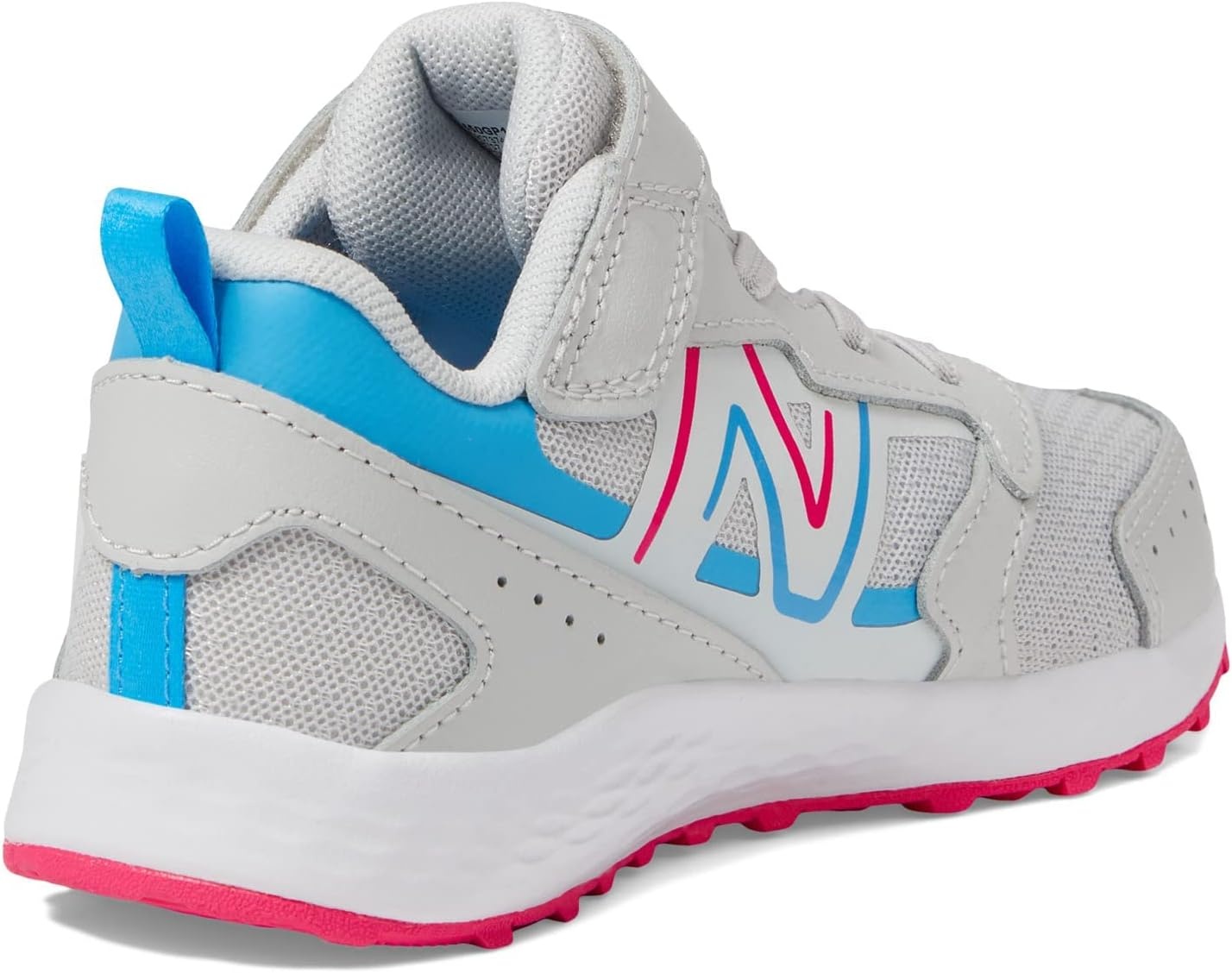 image:imageNew Balance UnisexChild Kids Fresh Foam 650 V1 Bungee Lace with Top Strap Running ShoesSummer FogHipinkVibrant Sky