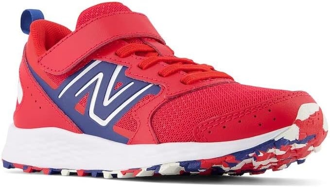 image:imageNew Balance UnisexChild Kids Fresh Foam 650 V1 Bungee Lace with Top Strap Running ShoesTeam RedNight Sky