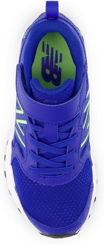 image:imageNew Balance UnisexChild Kids Fresh Foam 650 V1 Bungee Lace with Top Strap Running ShoesTeam RoyalBleached Lime Glo