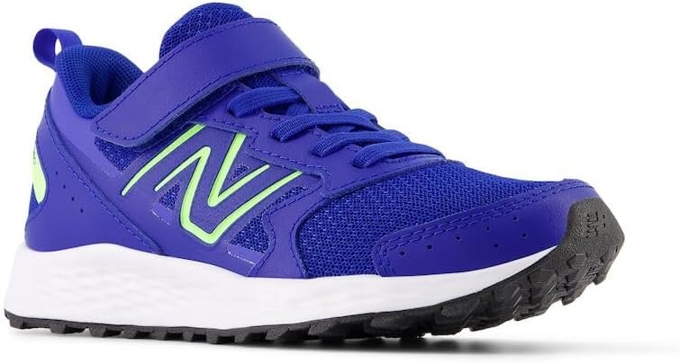 image:imageNew Balance UnisexChild Kids Fresh Foam 650 V1 Bungee Lace with Top Strap Running ShoesTeam RoyalBleached Lime Glo