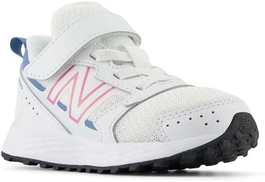 image:imageNew Balance UnisexChild Kids Fresh Foam 650 V1 Bungee Lace with Top Strap Running ShoesWhiteReal PinkHeron Blue