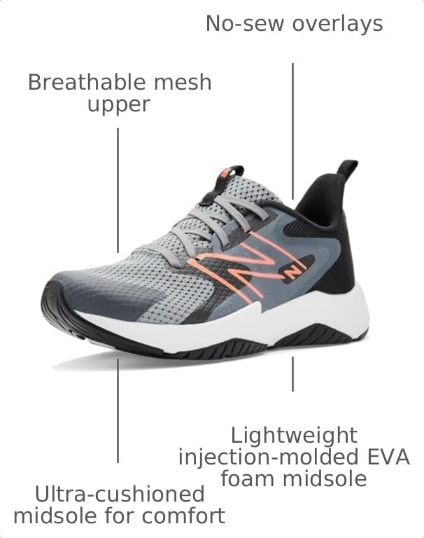 image:imageNew Balance UnisexChild Rave Run V2 Big Kid SneakerSlate GreyBlack