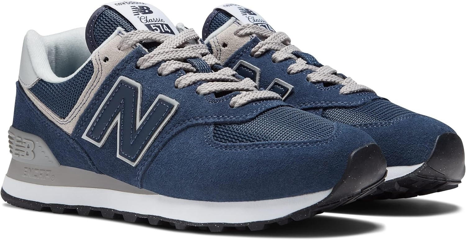 image:imageNew Balance Womens 574 Core Sneaker Casual ShoesNavy With White