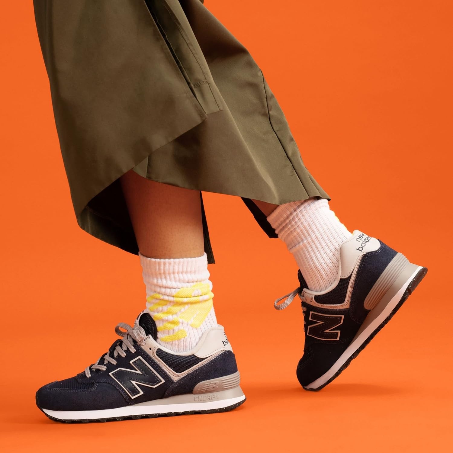 image:imageNew Balance Womens 574 Core Sneaker Casual ShoesNavy With White
