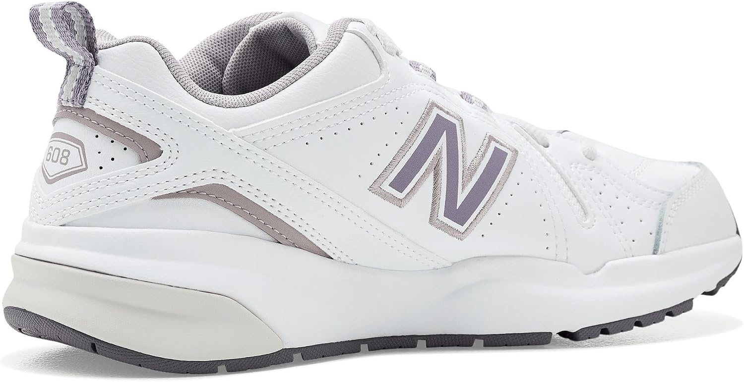 image:imageNew Balance Womens 608 V5 Casual Comfort Cross TrainerWhiteCandied Violet