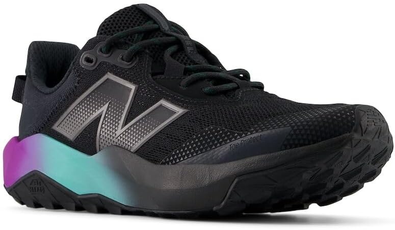 image:imageNew Balance Womens Dynasoft Nitrel V6 Trail Running ShoesBlackBlack MetallicCyber Jade